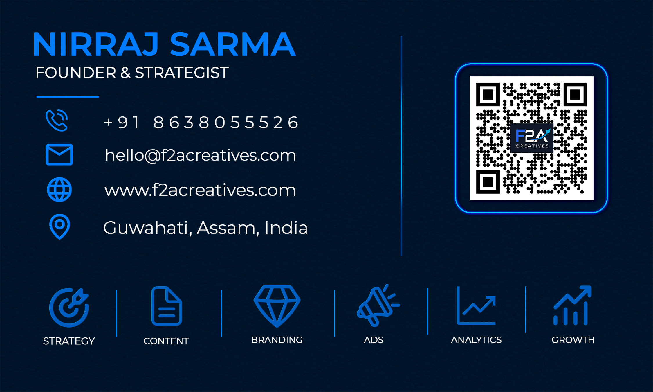 Nirraj Sarma - Founder & Strategist at F2A Creatives